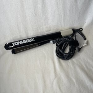 Toni & Guy Helen of Troy Straightener Flat Iron 1 Inch Curved Plates Tourmaline